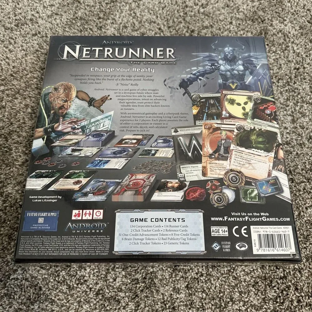 Android Netrunner The Card Game Original Core Set LCG Fantasy Flight New Sealed